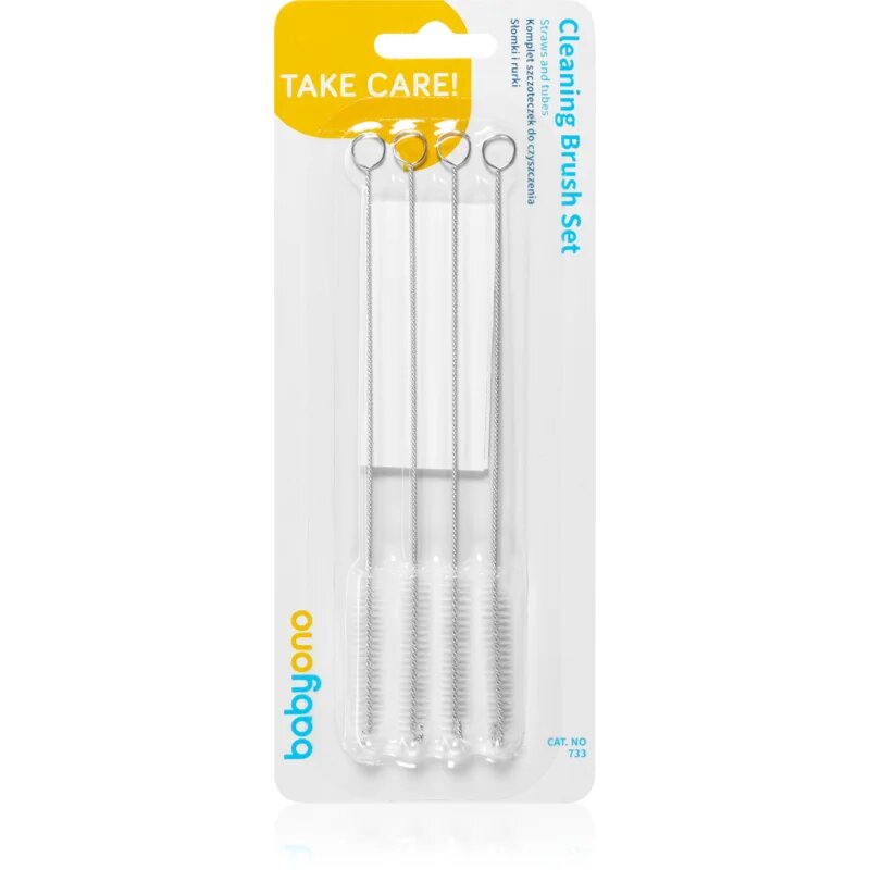 BabyOno Take Care Straws and Tubes Cleaning Brushes krtača za čiščenje 4 kos