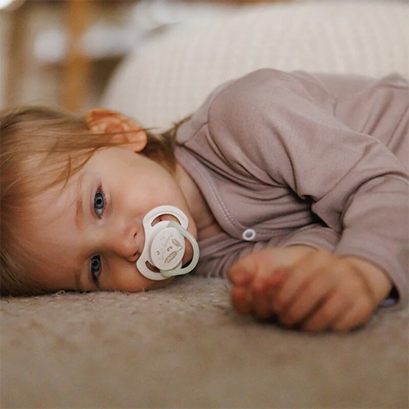 BabyOno Take Care Symmetrical Silicone Soothers duda Day & Night 18m+ 2 kos