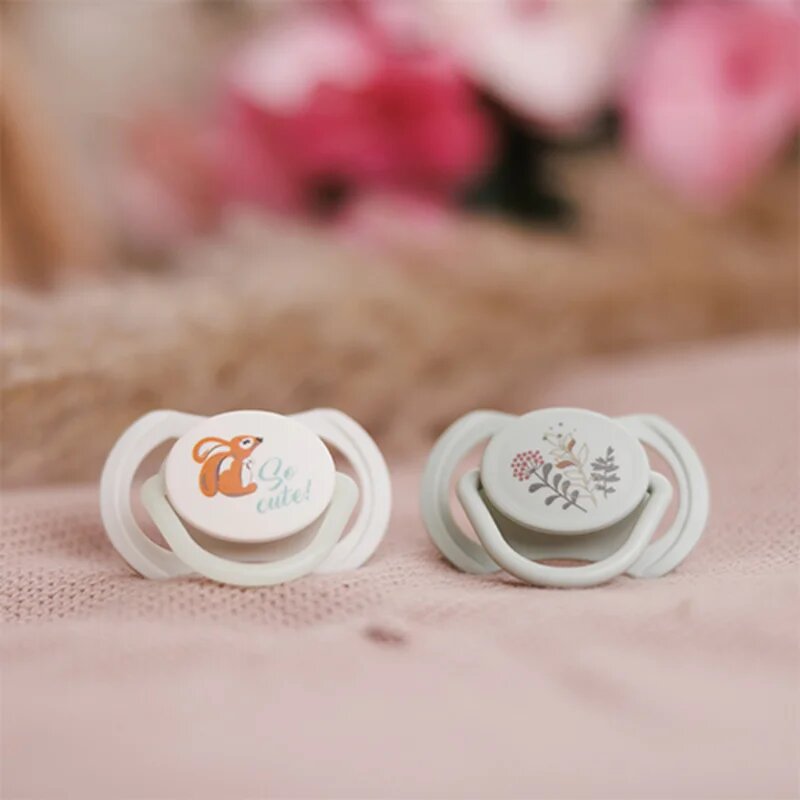 BabyOno Take Care Symmetrical Silicone Soothers duda Day & Night 6-18m+ 2 kos