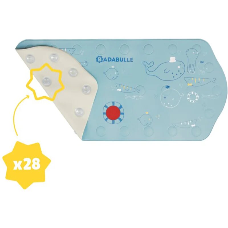 Badabulle Extra Large Bath Mat protidrsna podloga s toplotnim senzorjem 91x40 cm