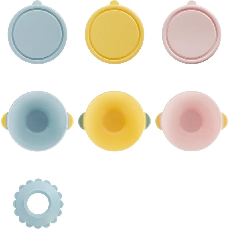 Badabulle Fun Colors skledica s pokrovčkom 3 kos