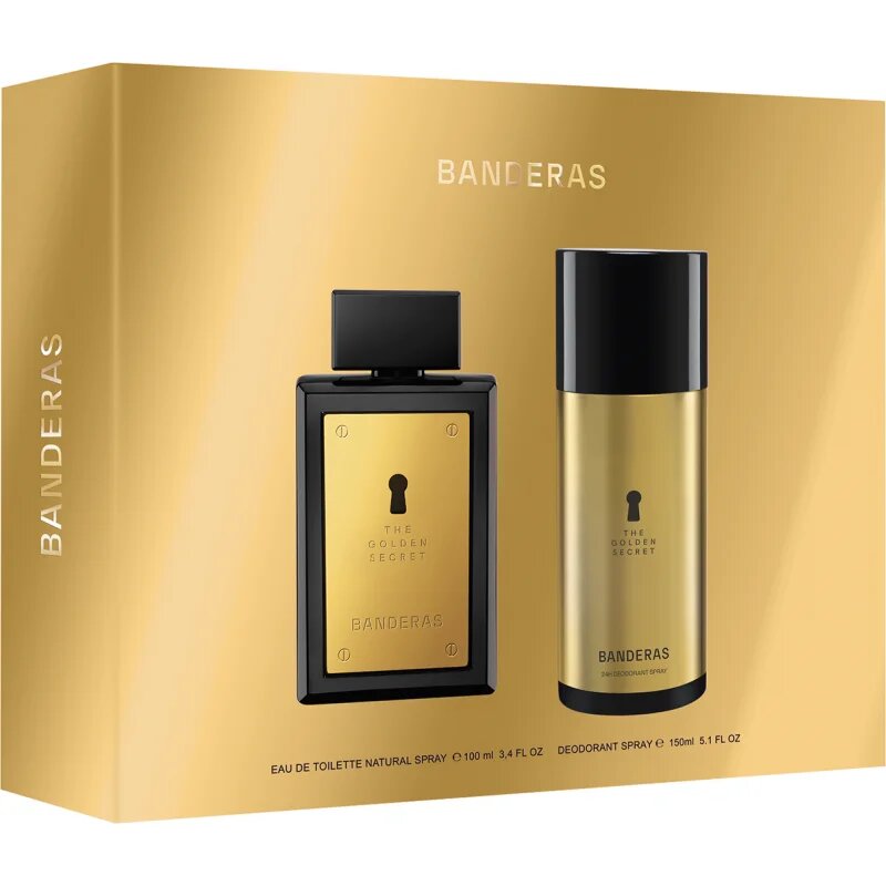 Banderas The Golden Secret darilni set za moške