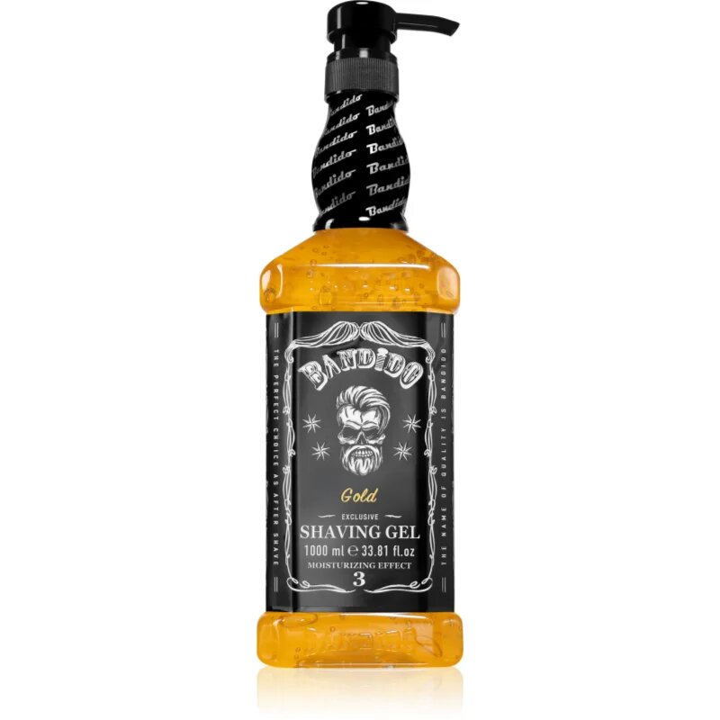 BANDIDO Shaving Gel gel za britje odtenek Gold Exclusive 1000 ml