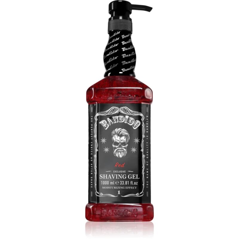 BANDIDO Shaving Gel gel za britje odtenek Red 1000 ml