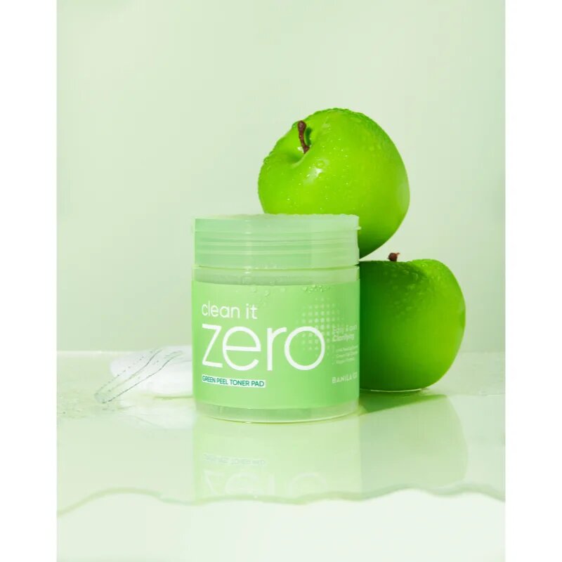 Banila Co. clean it zero Green Peel Toner Pad piling blazinice za obraz za mastno in problematično kožo 70 kos