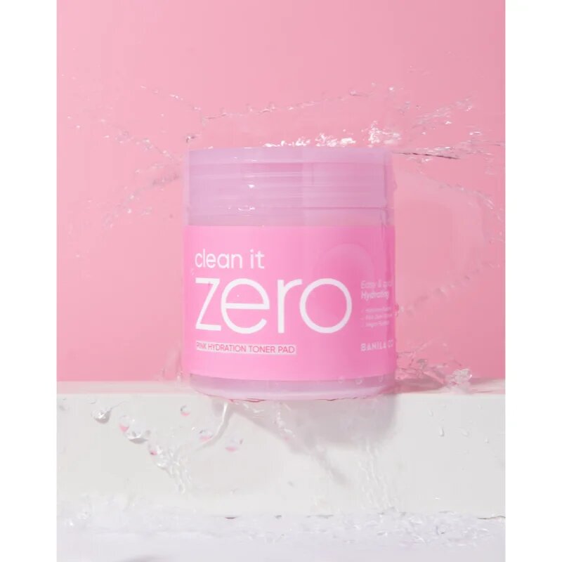 Banila Co. clean it zero Pink Hydration Toner Pad tonizirajoče blazinice z vlažilnim učinkom 70 kos