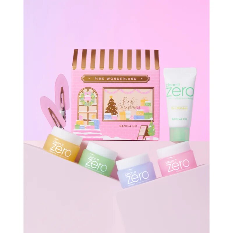 Banila Co. clean it zero Pink Wonderland Special Set božični darilni set za popolno čiščenje obraza