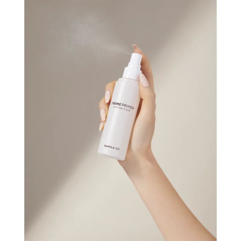 Banila Co. Prime Primer Setting Fixer pršilo za ekstra močno fiksacijo make-upa 100 ml