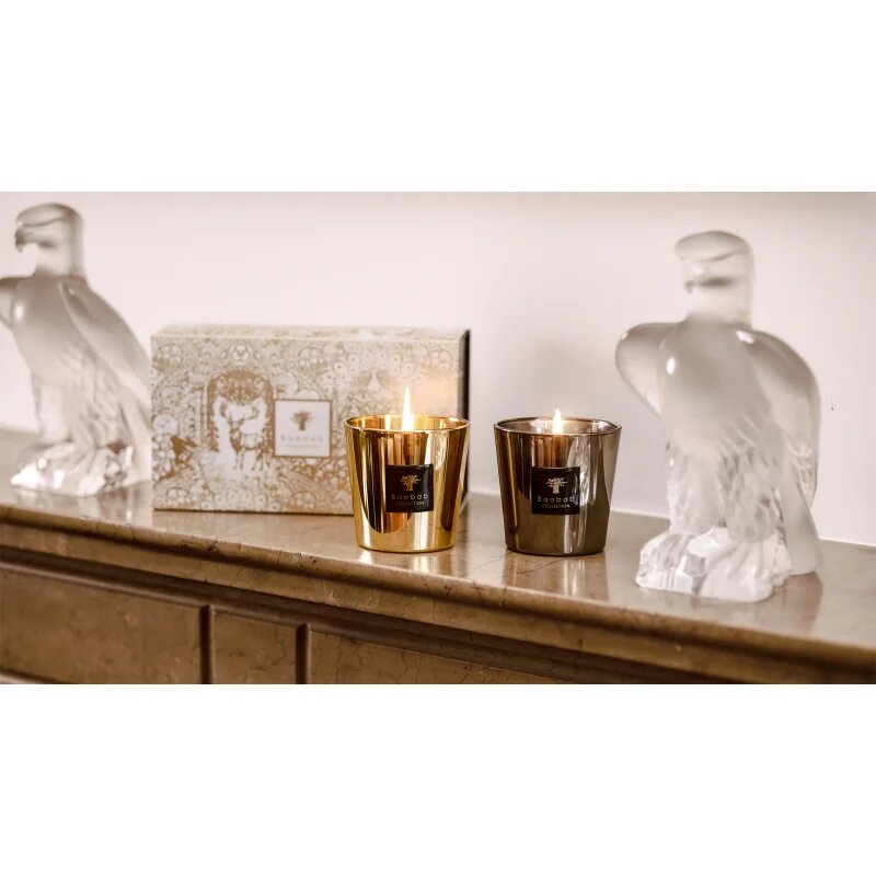 Baobab Collection Aurum & Platinum Les Exclusives Duo Candle Box darilni set
