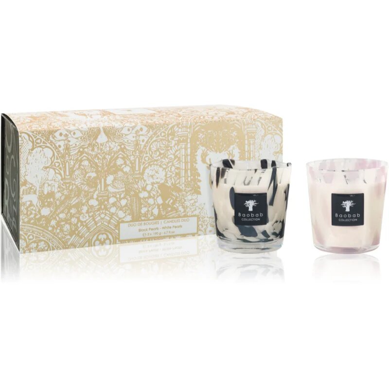 Baobab Collection Pearls Candle Duo darilni set
