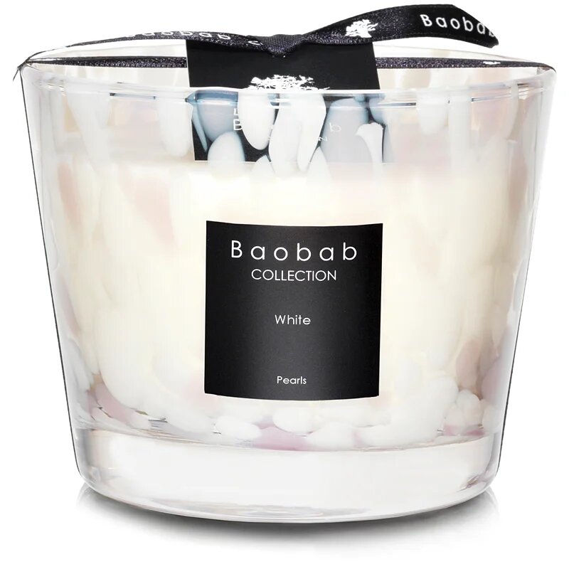 Baobab Collection Pearls White dišeča sveča 500 g