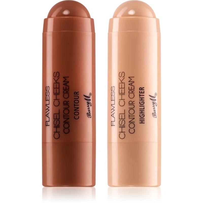 Barry M Chisel Cheeks kremasti bronzer in osvetljevalec v paličici duo balení 2x5 g