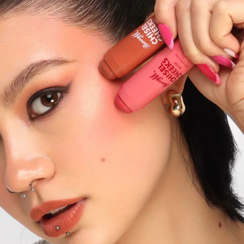 Barry M Chisel Cheeks kremasto rdečilo v paličici duo balení 2x5 g