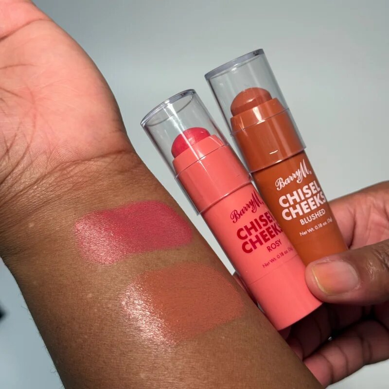 Barry M Chisel Cheeks kremasto rdečilo v paličici duo balení 2x5 g