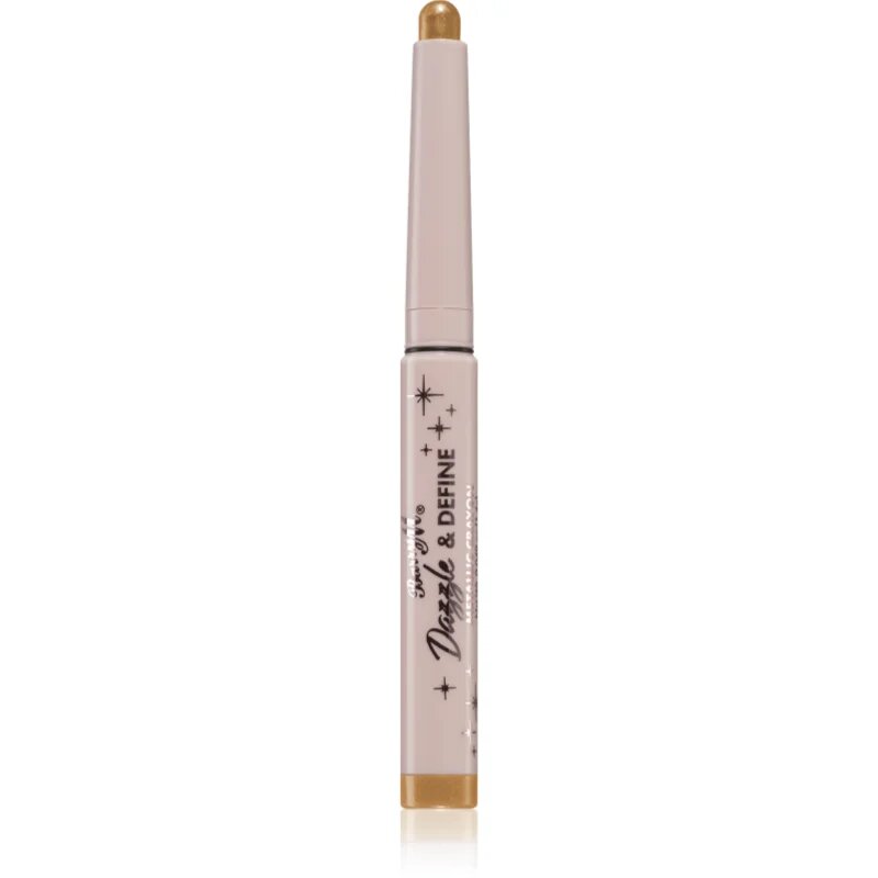 Barry M Dazzle & Define Metallic Crayon senčila za oči v svičniku odtenek Gold 1.4 g