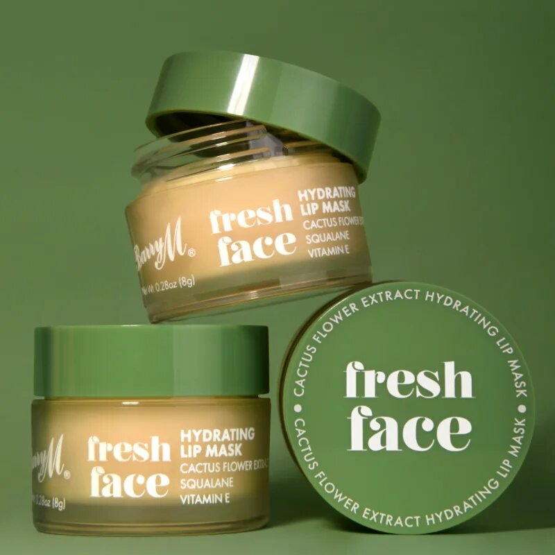 Barry M Fresh Face vlažilna maska za ustnice odtenek Cactus 8 g