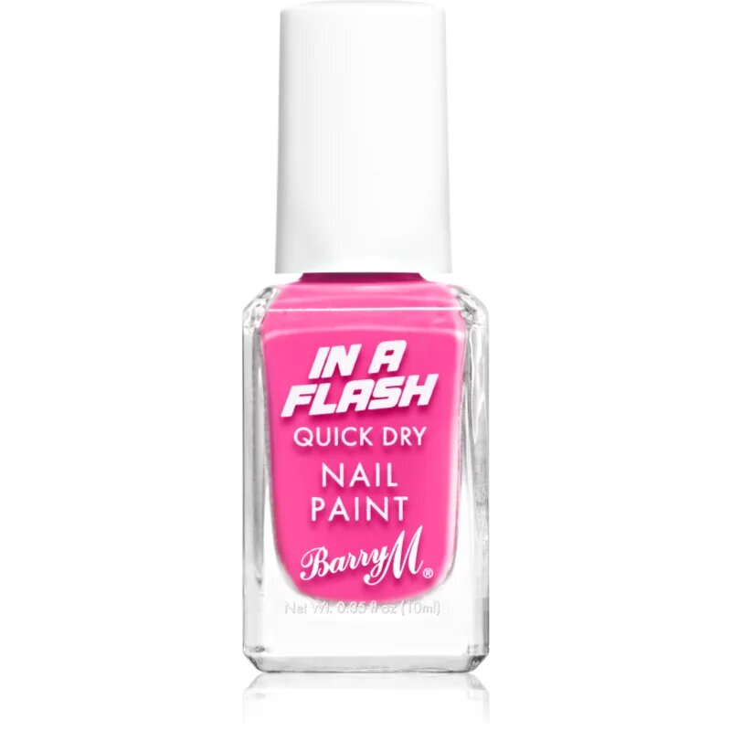 Barry M IN A FLASH hitro sušeči lak za nohte odtenek Pink Burst 10 ml