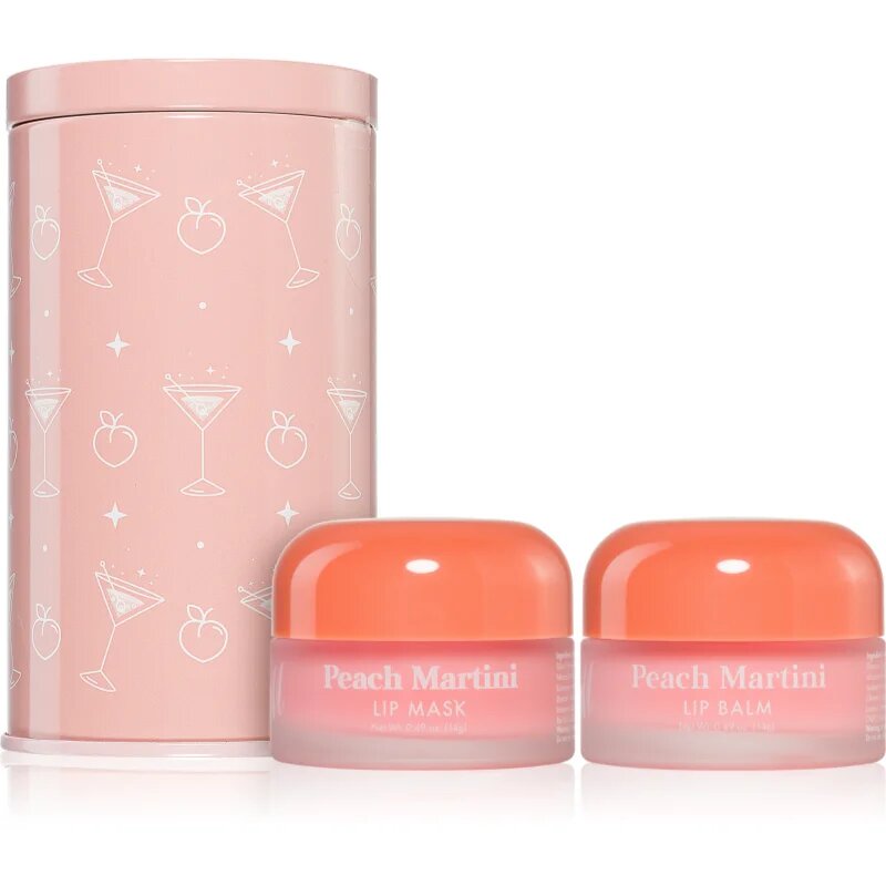 Barry M Lip Care Duo darilni set za ustnice z vonjem Peach Martini