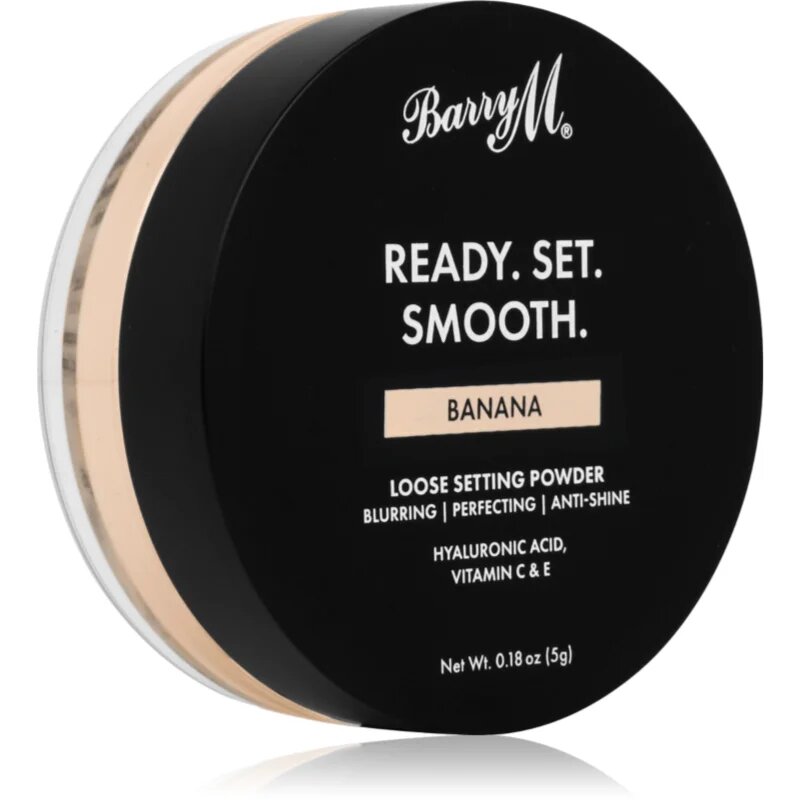 Barry M Ready Set Smooth matirajoč puder v prahu odtenek Banana 5 g
