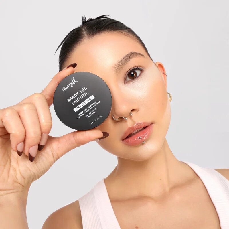 Barry M Ready Set Smooth matirajoč puder v prahu odtenek Translucent 5 g