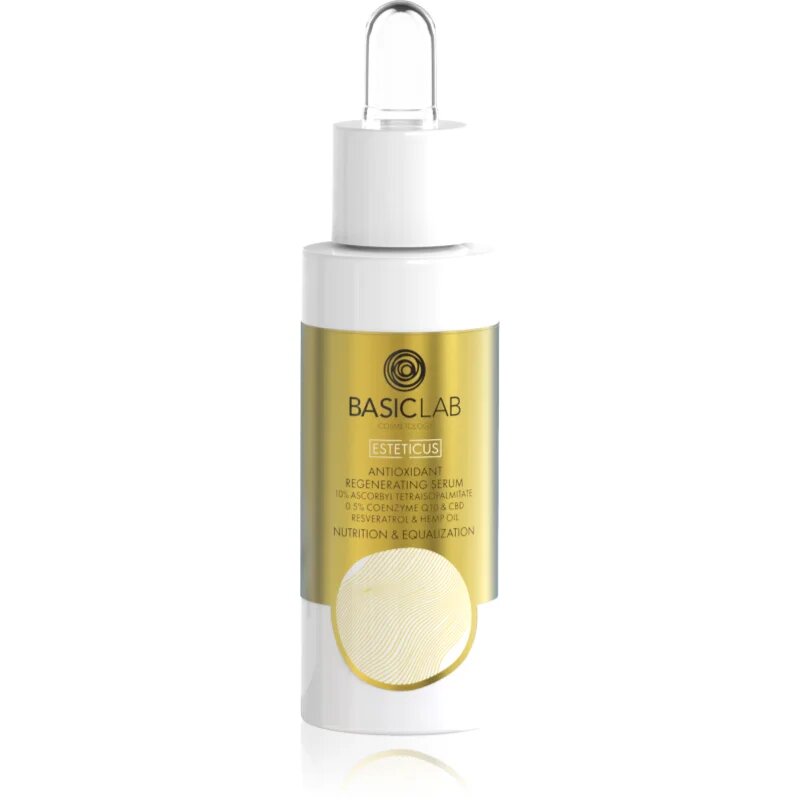 BasicLab Cosmetology Esteticus antioksidantni oljni serum za obraz s CBD-jem 30 ml