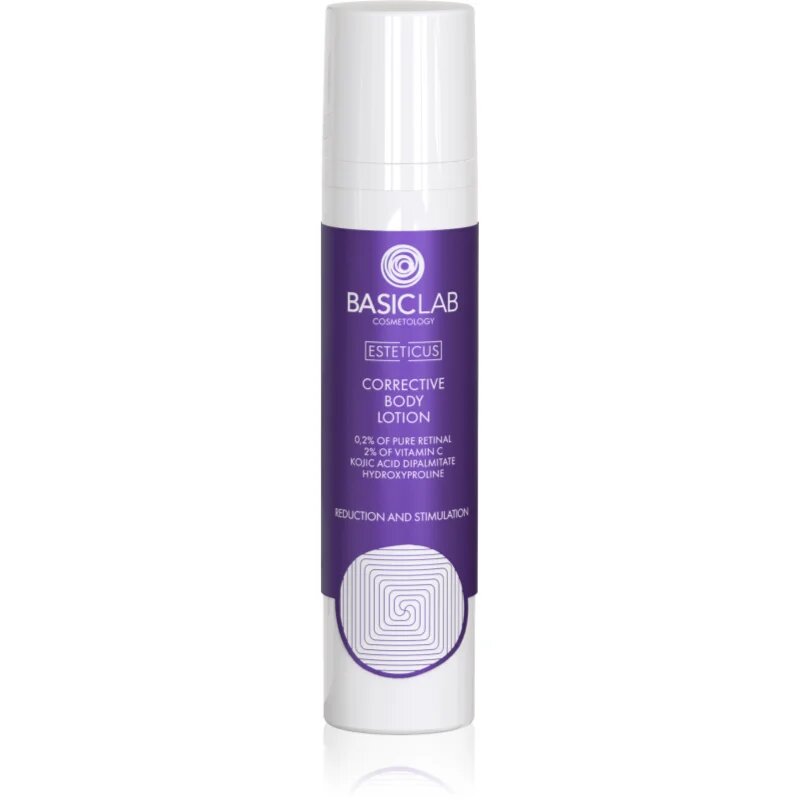 BasicLab Cosmetology Esteticus nočna korekcijska krema za telo 0.2% Pure Retinal 100 ml