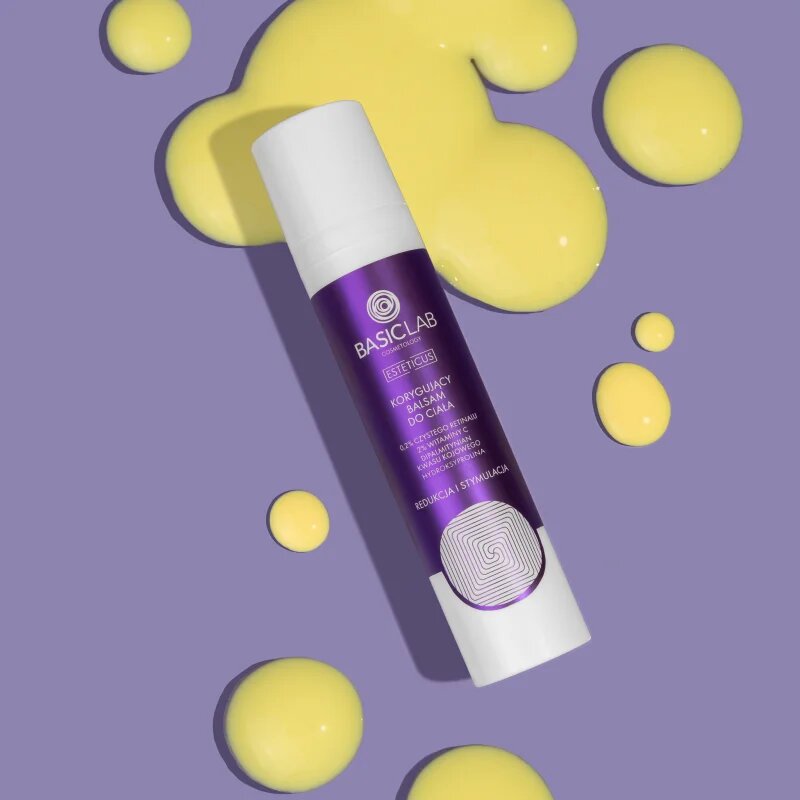 BasicLab Cosmetology Esteticus nočna korekcijska krema za telo 0.2% Pure Retinal 100 ml