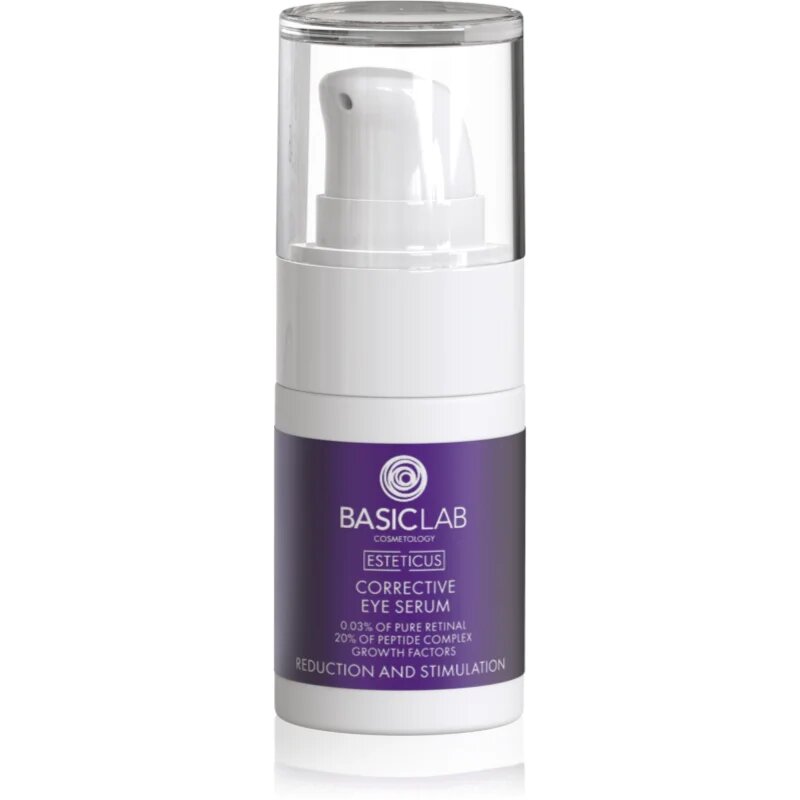 BasicLab Cosmetology Esteticus pomlajevalni serum za predel okoli oči za učvrstitev obraza 15 ml