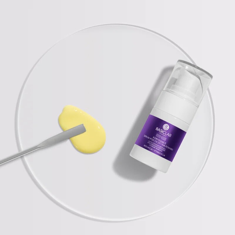 BasicLab Cosmetology Esteticus pomlajevalni serum za predel okoli oči za učvrstitev obraza 15 ml