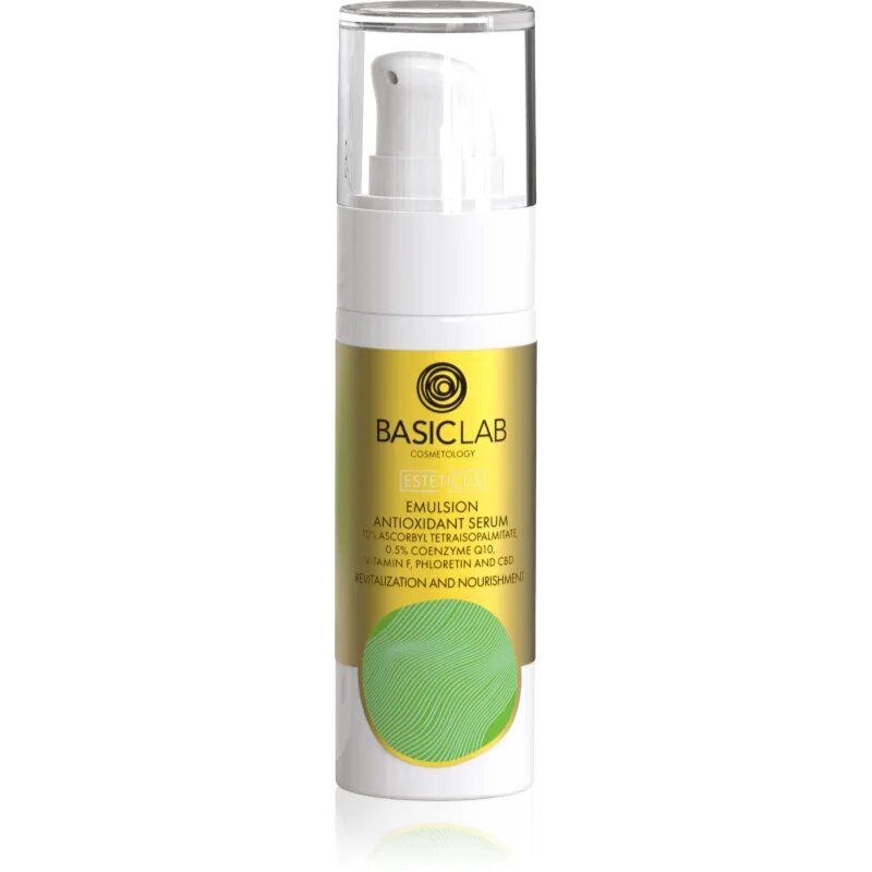 BasicLab Cosmetology Esteticus posvetlitvena emulzija z antioksidacijskim učinkom 10% Vitamin C 30 ml