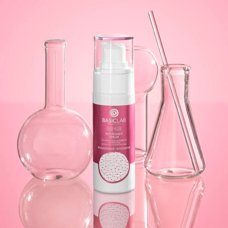 BasicLab Cosmetology Esteticus serum za zmanjšanje žilic in rdečice kože 15% Azelaic Acid 30 ml