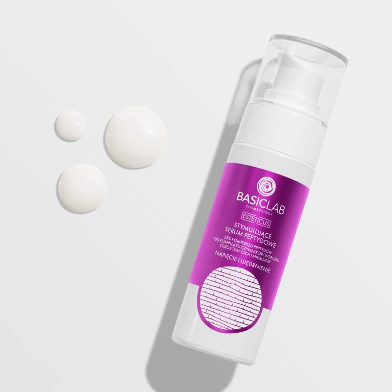 BasicLab Cosmetology Esteticus spodbujajoči serum s peptidi 30 ml