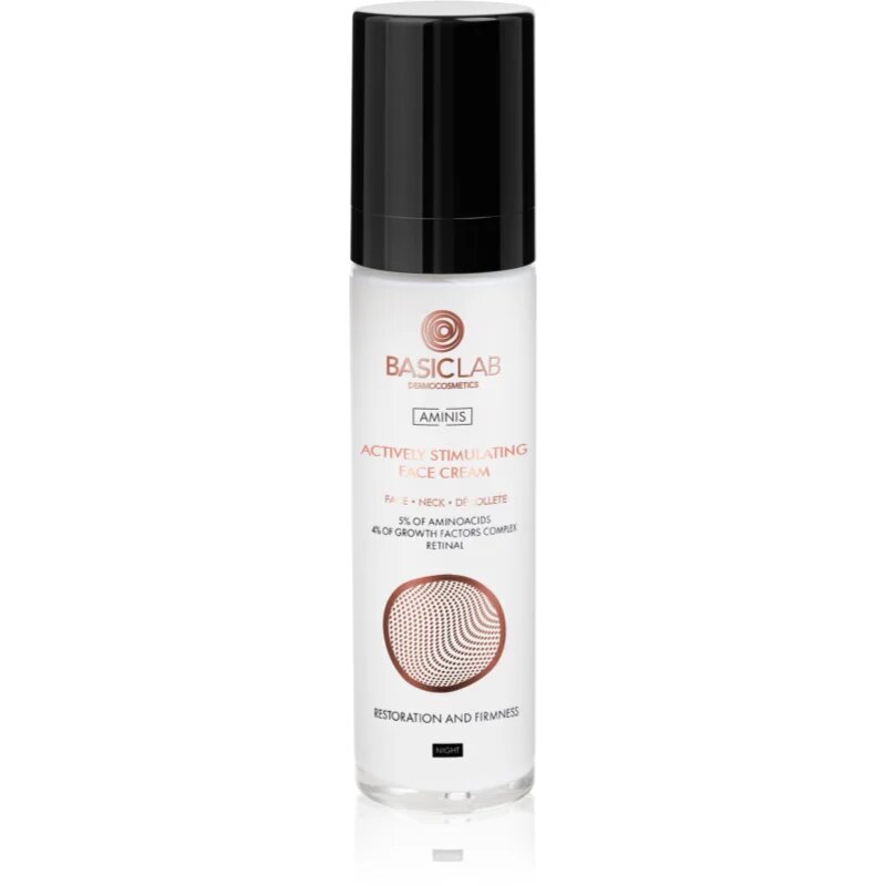 BasicLab Dermocosmetics Aminis obnovitvena nočna krema z aminokislinami 50 ml