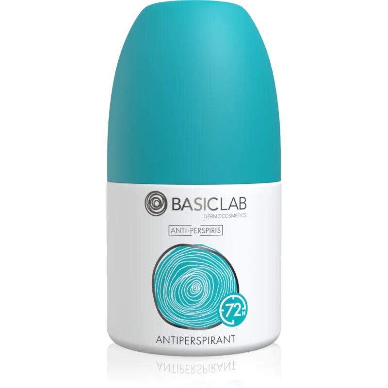 BasicLab Dermocosmetics Anti-Perspiris antiperspirant roll-on proti prekomernemu potenju 72 ur 60 ml