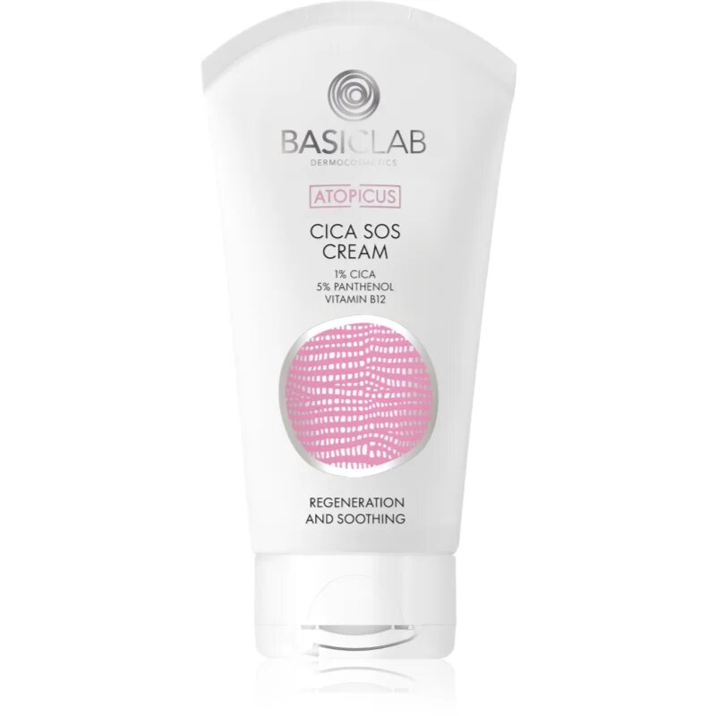 BasicLab Dermocosmetics Atopicus SOS krema za občutljivo kožo nagnjeno k rdečici 75 ml