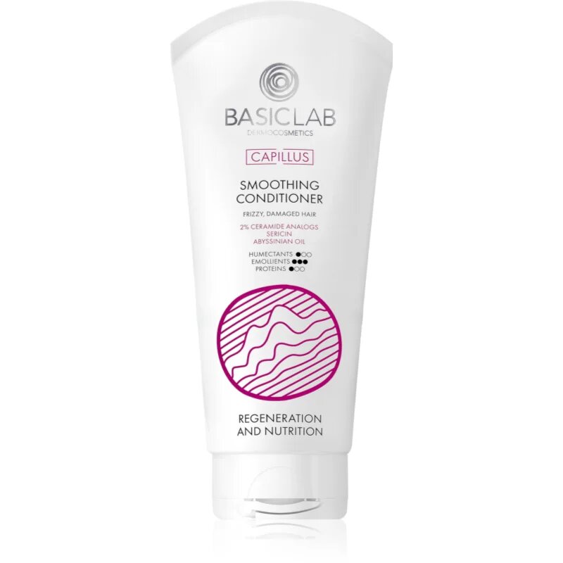 BasicLab Dermocosmetics Capillus balzam za glajenje las za neobvladljive lase 100 ml