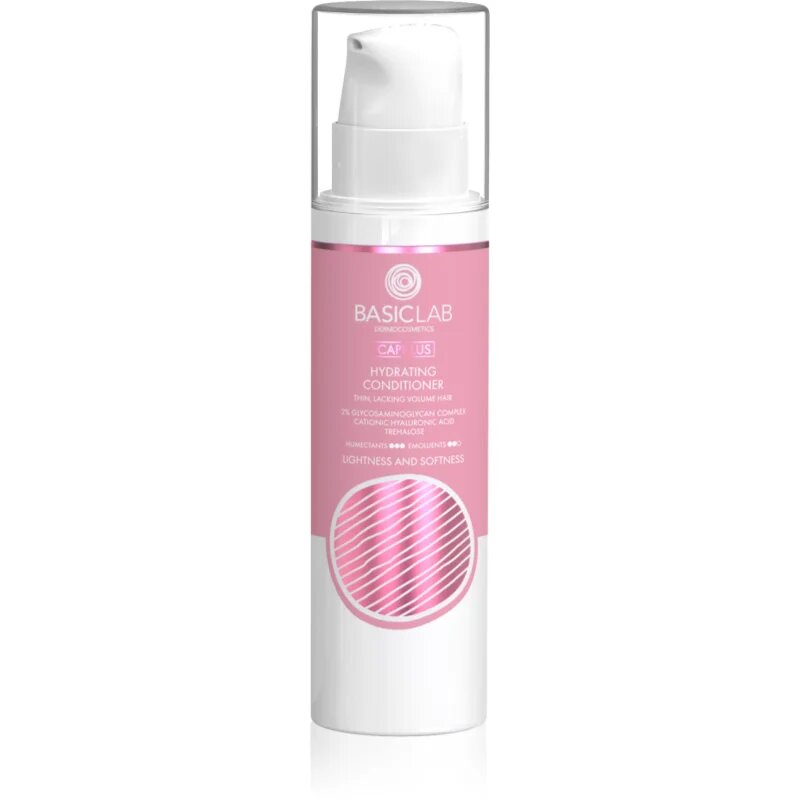 BasicLab Dermocosmetics Capillus lahek balzam z vlažilnim učinkom 250 ml