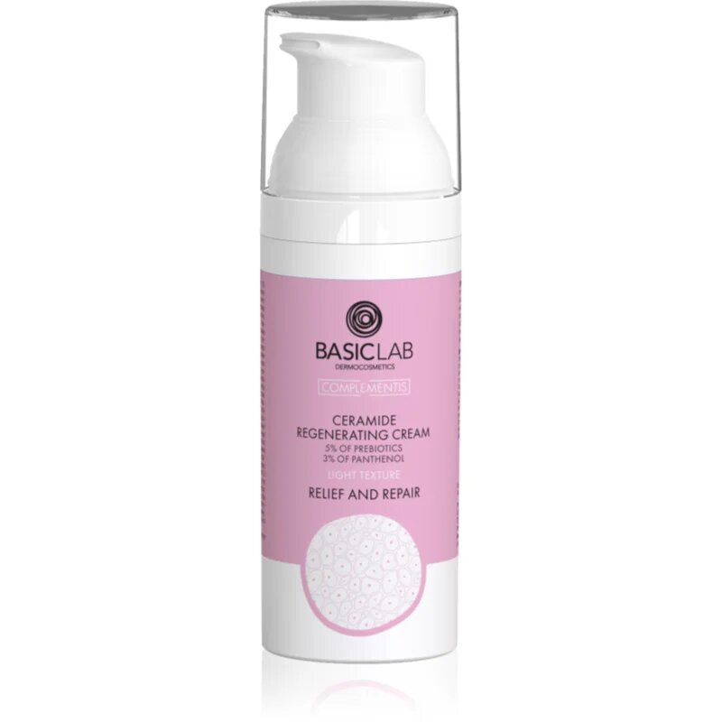 BasicLab Dermocosmetics Complementis lahka regeneracijska krema s ceramidi 50 ml