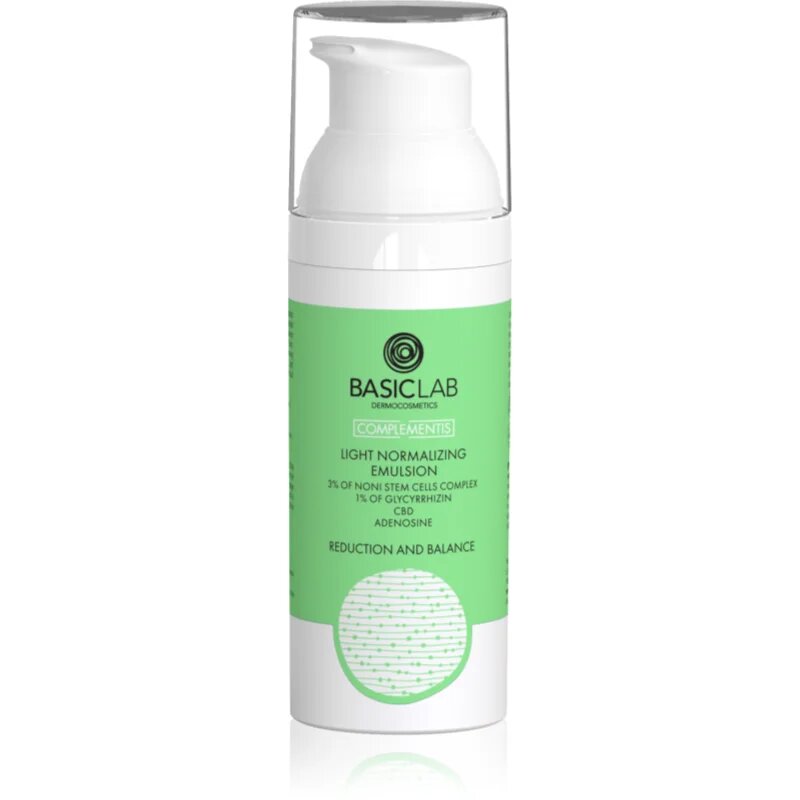 BasicLab Dermocosmetics Complementis lahka vlažilna emulzija za mastno in problematično kožo 50 ml