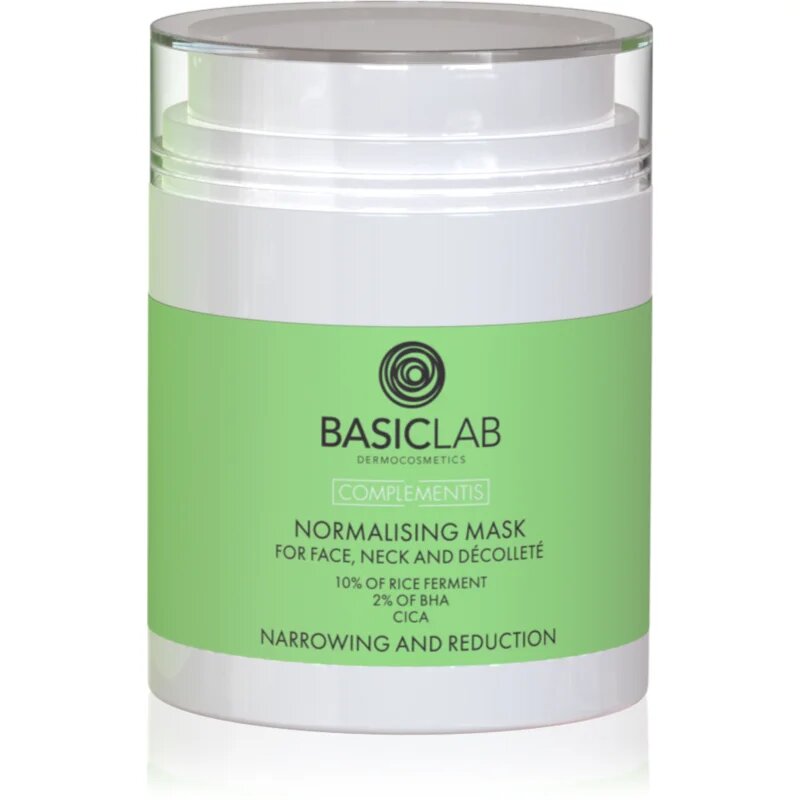BasicLab Dermocosmetics Complementis maska za normalizacijo kože za mastno in mešano kožo 50 ml