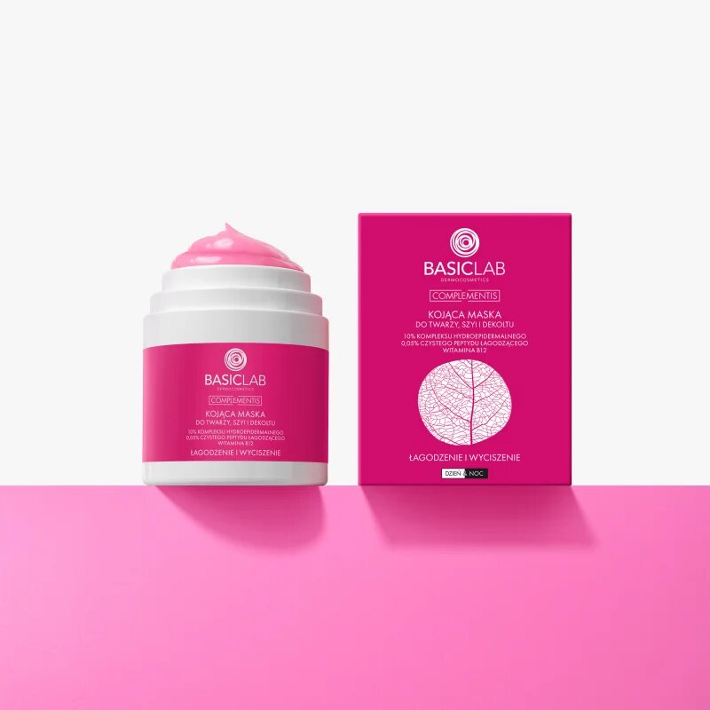 BasicLab Dermocosmetics Complementis pomirjajoča maska za pordelo in razdraženo kožo 50 ml