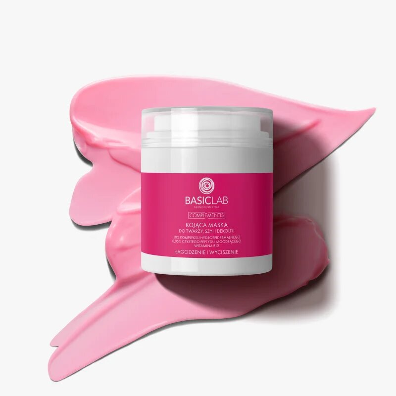 BasicLab Dermocosmetics Complementis pomirjajoča maska za pordelo in razdraženo kožo 50 ml