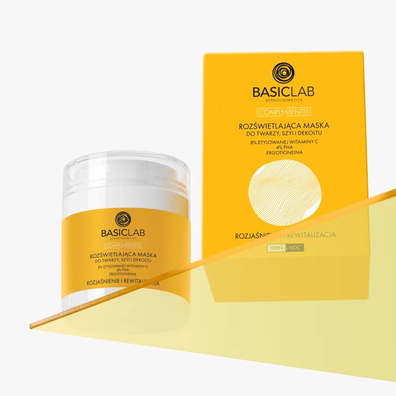 BasicLab Dermocosmetics Complementis posvetlitvena maska za nepoenoteno kožo brez sijaja 50 ml