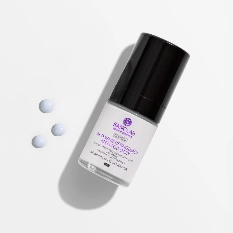 BasicLab Dermocosmetics Copperis lifting krema za predel okoli oči za noč 18 ml