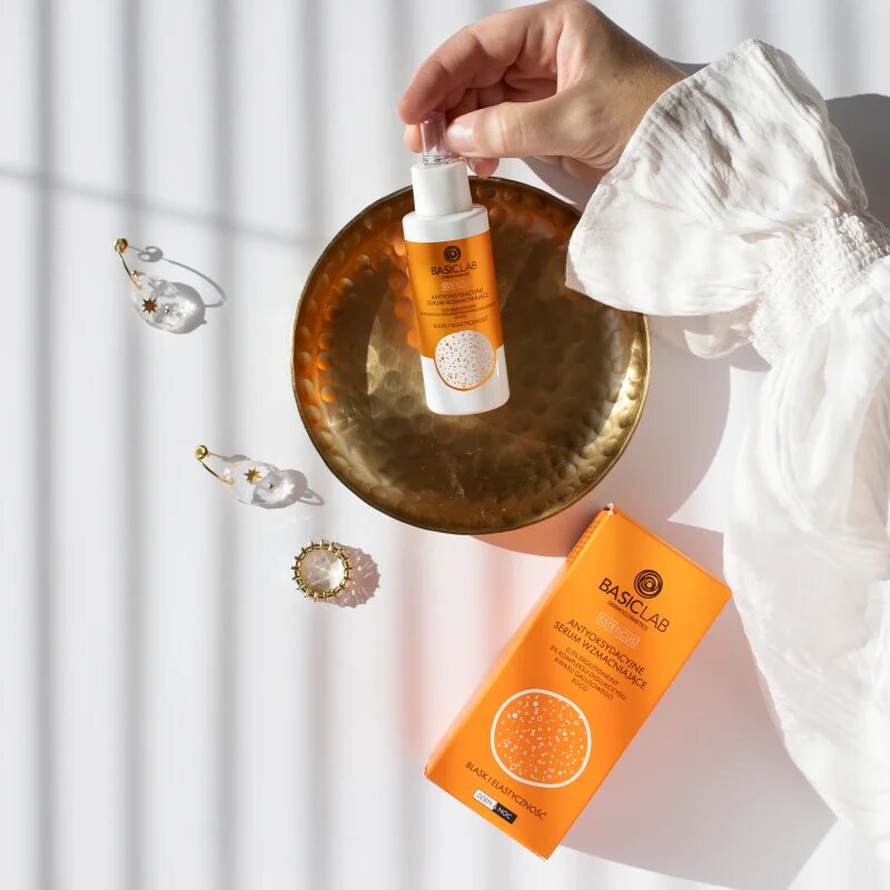 BasicLab Dermocosmetics Esteticus antioksidantni serum povečujoč prožnost kože 0.5% Ergothioneine 5% Diglucosyl gallic acid complex 30 ml