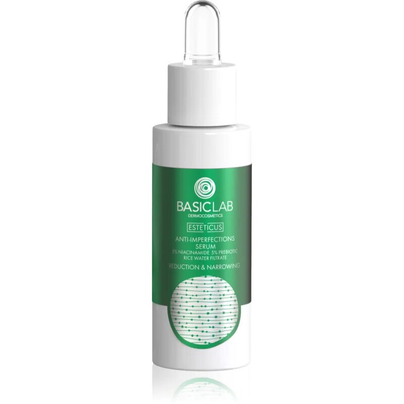 BasicLab Dermocosmetics Esteticus lahki serum za obraz za mastno in problematično kožo 30 ml
