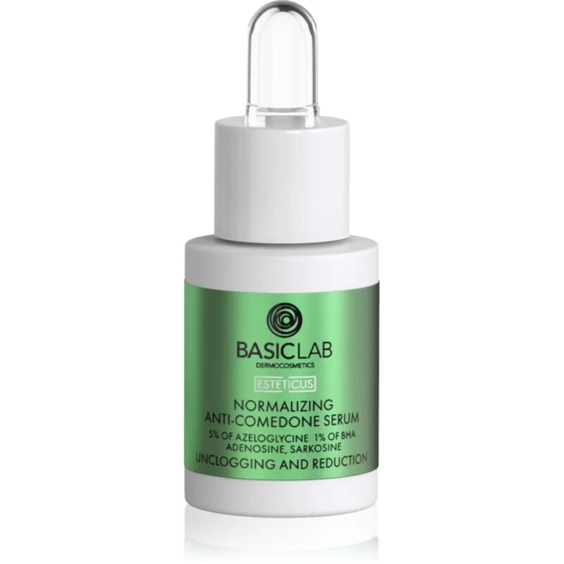 BasicLab Dermocosmetics Esteticus serum za zmanjšanje por proti črnim pikicam 15 ml