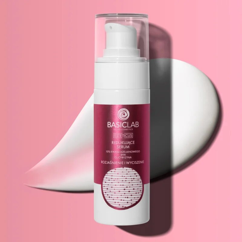 BasicLab Dermocosmetics Esteticus serum za zmanjšanje žilic in rdečice kože 10% Azelaic Acid 30 ml
