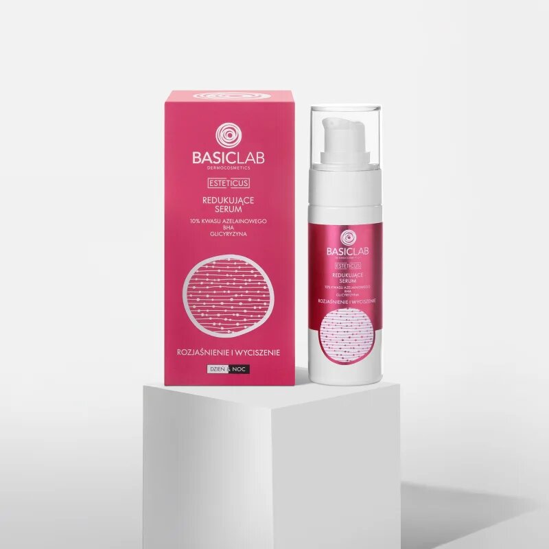 BasicLab Dermocosmetics Esteticus serum za zmanjšanje žilic in rdečice kože 10% Azelaic Acid 30 ml
