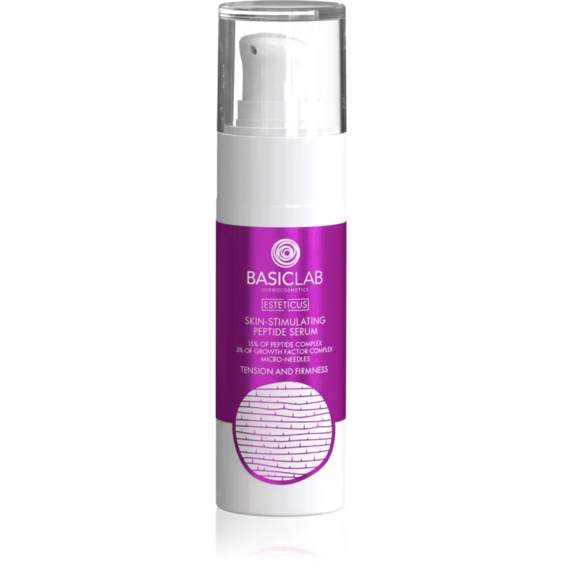 BasicLab Dermocosmetics Esteticus spodbujajoči serum s peptidi 30 ml